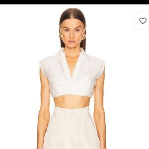 NWT Cult Gaia Janette Top in Off White *slight flaw